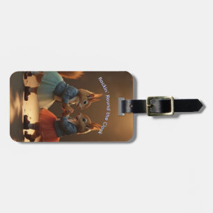 Sock Hop Squirrels Luggage Tag