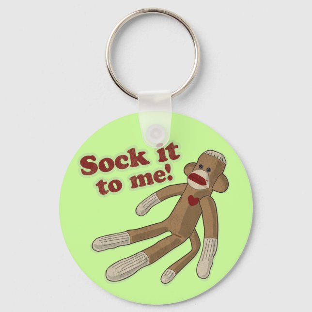 Sock It To Me! Keychain (Front)