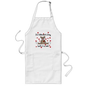 Sock It To Me Valentines Day Long Apron by valentines_store at Zazzle