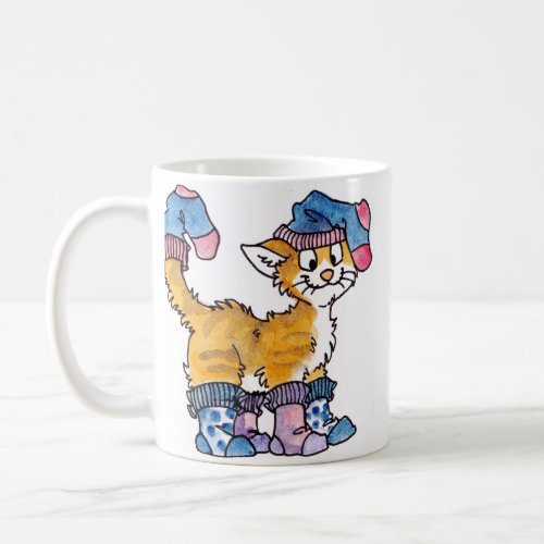 Sock Kitty Mug