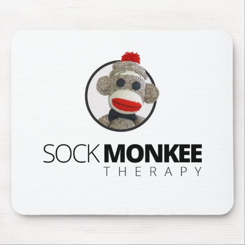 Sock Monkee Therapy _ Circle Mousepad