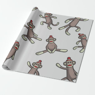 monkey wrapping paper