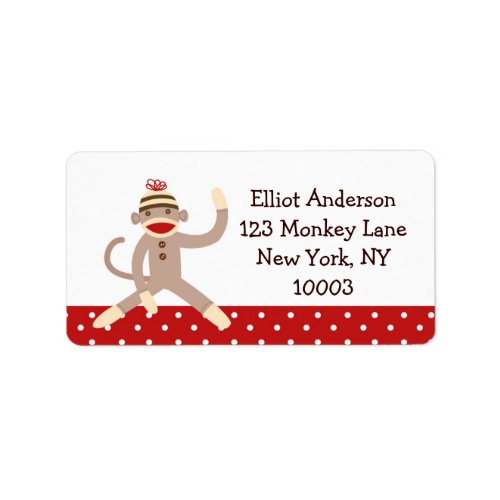 Sock Monkey Address Labels