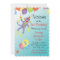 Sock Monkey and Balloons Photo Insert Party Invite