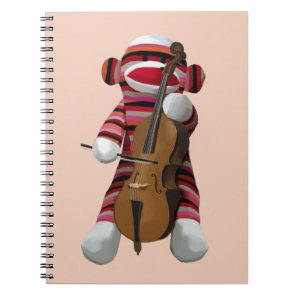 Sock Monkey and Cello 2 Notebook