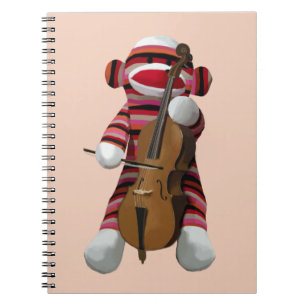 Sock Monkey and Cello 2 Notebook
