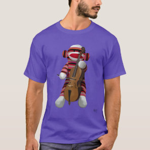 Sock Monkey and Cello 2 T-Shirt