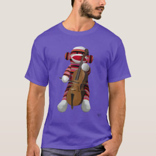 Sock Monkey and Cello 2 T-Shirt