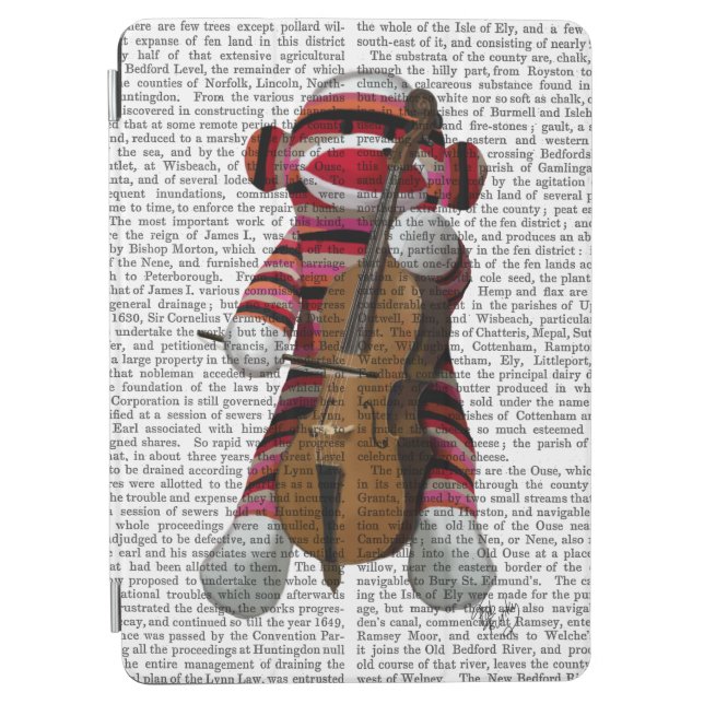 Sock Monkey and Cello iPad Air Cover (Front)