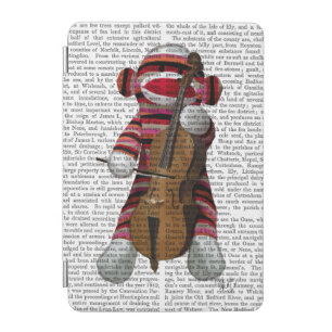 Sock Monkey and Cello iPad Mini Cover