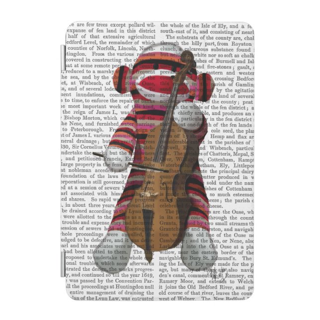 Sock Monkey and Cello iPad Mini Cover (Front)