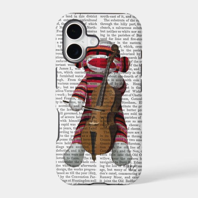 Sock Monkey and Cello Iphone Case (Back)