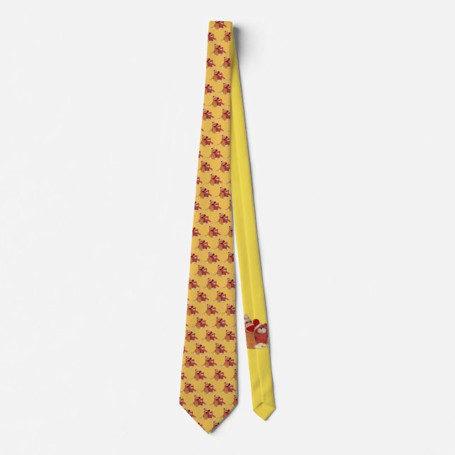Sock Monkey and Teddy Bear Tie (Front)