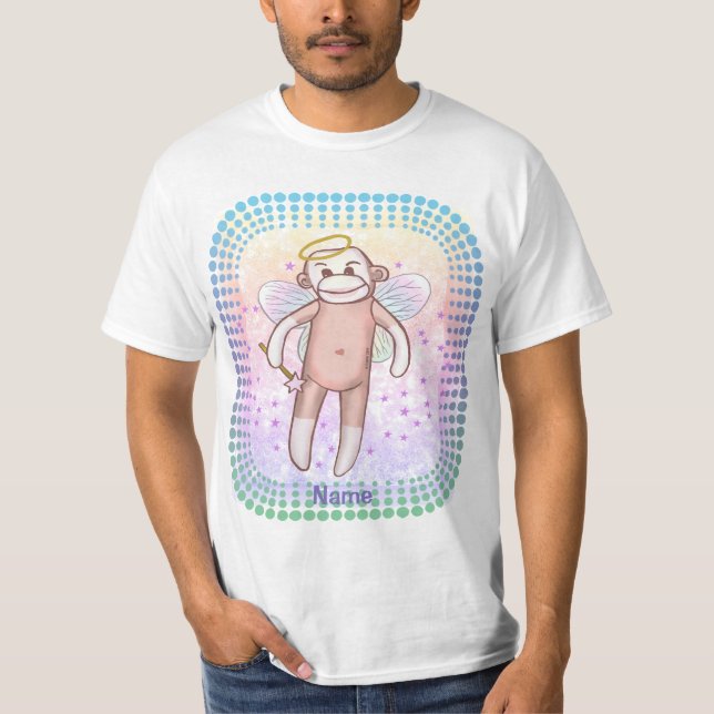 Sock Monkey Angel  t-shirt (Front)