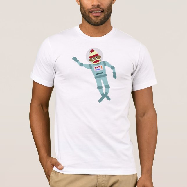 Sock Monkey Astronaut T-Shirt (Front)