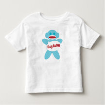 Sock Monkey Baby Shirt Personalize