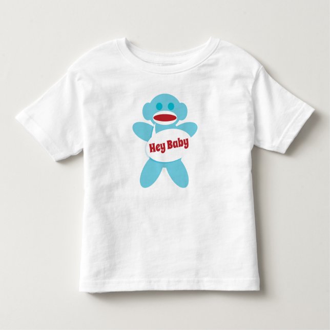 Sock Monkey Baby Shirt Personalize (Front)