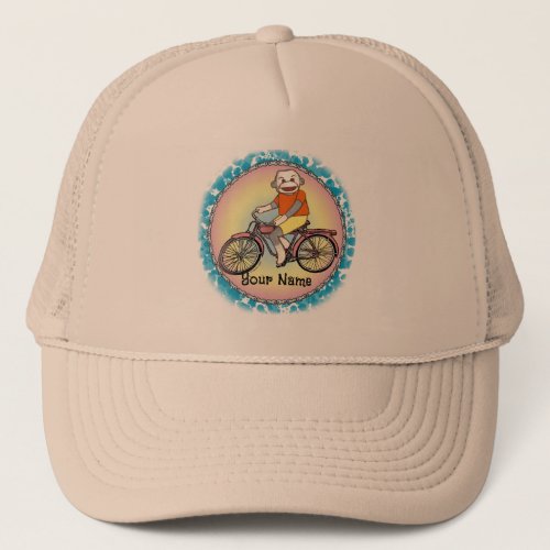 Sock Monkey Bicycle hat