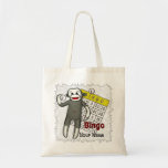 Sock Monkey Bingo Tote Bag