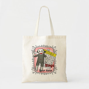 Sock Monkey Bingo  Tote Bag