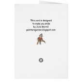Sock Monkey Blank InsideCard Cards (Back)