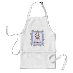 Sock Monkey Bride Adult Apron