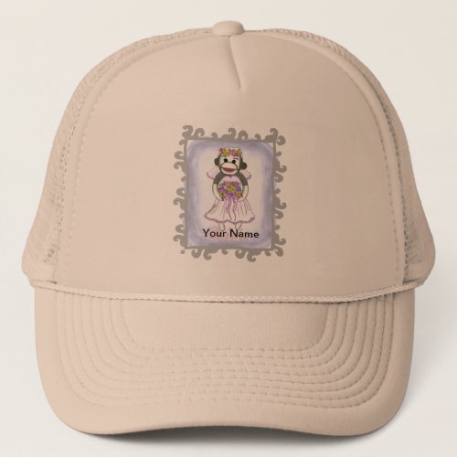 Sock Monkey Bride  Trucker Hat