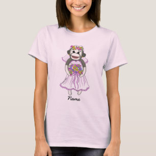 Sock Monkey Bride wedding T-Shirt