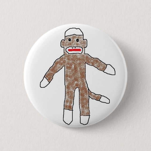 Sock monkey! button (Front)