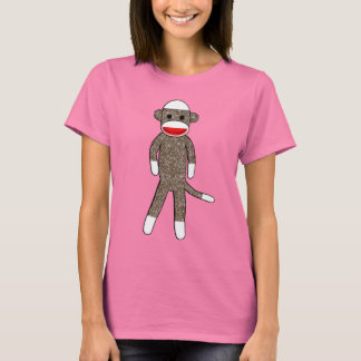 Sock Monkey by lil kolohe Jessica T-Shirt