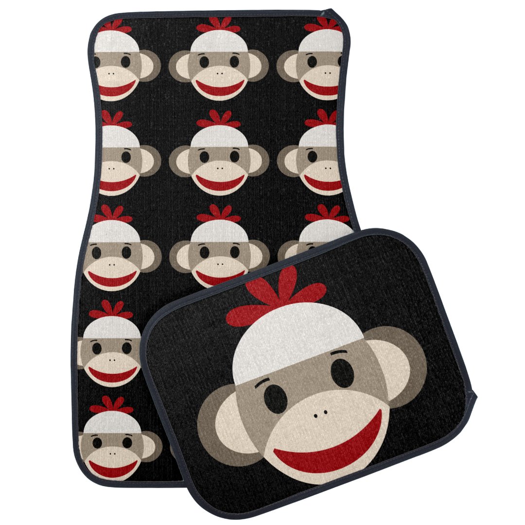 Sock Monkey Car Mats Zazzle