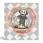 Sock Monkey Chef binder