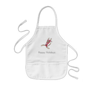 sock monkey christmas apron