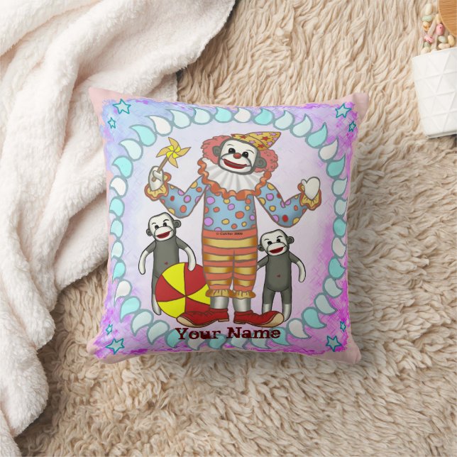 Sock Monkey Clown  pillows (Blanket)