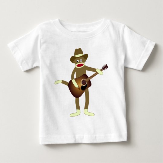Sock Monkey Country Music Baby T-Shirt