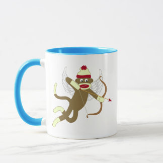 Sock Monkey Cupid Mug