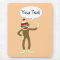 Sock Monkey Customizable Comic Speech Bubble