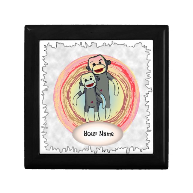 Sock Monkey Dad  Gift Box (Front)
