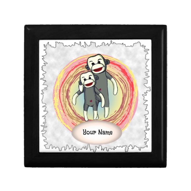 Sock Monkey Dad  Gift Box (Front)