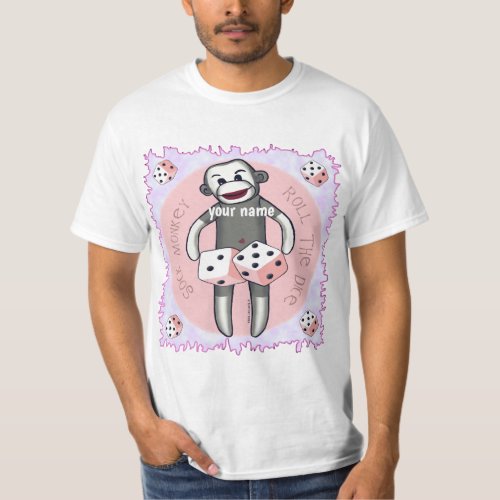 Sock Monkey Dice  T_Shirt