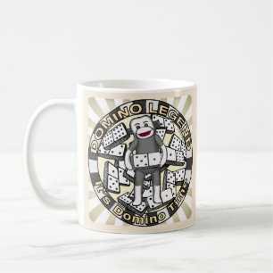 Sock Monkey Domino Legend  Coffee Mug