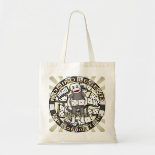 Sock Monkey Domino Legend  Tote Bag