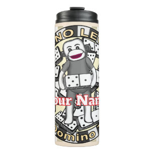 Sock Monkey Domino Legend tumbler