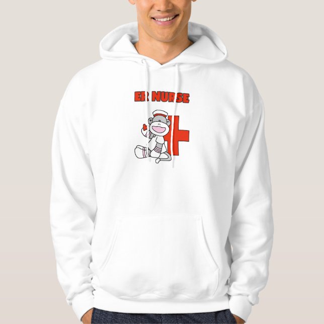 Sock Monkey ER Nurse T-shirts and Gifts (Front)