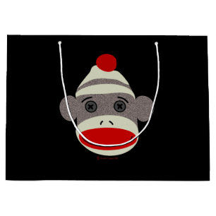 Sock Monkey Face Big Bag