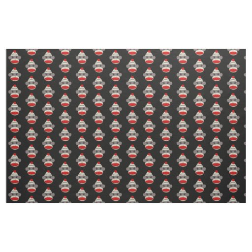 Sock Monkey Face Fabric