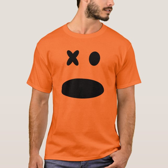 Sock Monkey Face Halloween Shirt (Front)