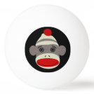 Sock Monkey Face Ping Pong Ball Sock Monkey Face Ping Pong Ball