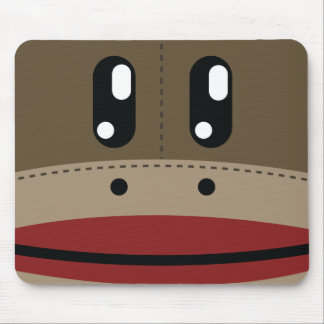 Sock Monkey Face Products Mouse Pad