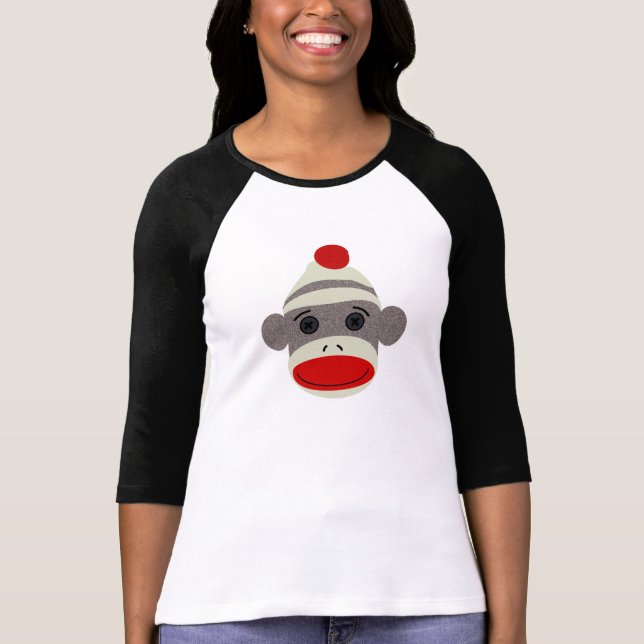 Sock Monkey Face T-Shirt (Front)